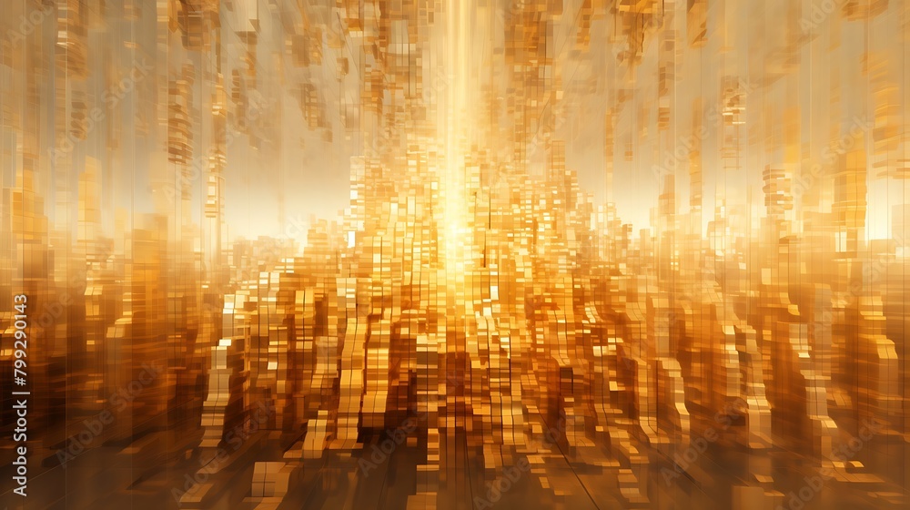 Radiant Golden and White Abstract Pixel Background: Glowing Plastic Texture Creates Mesmerizing Backdrop for Creative Projects Radiant Golden and White Abstract Pixel Background: Glowing Plastic Texture Creates Mesmerizing Backdrop for Creative Projects