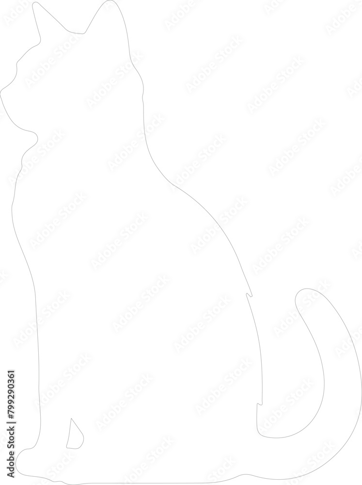 cat outline cat outline