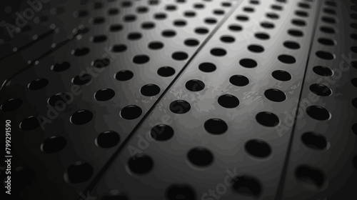a close up of a metal surface with holes