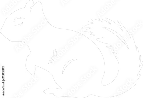 chipmunk outline