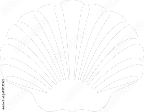 clam outline