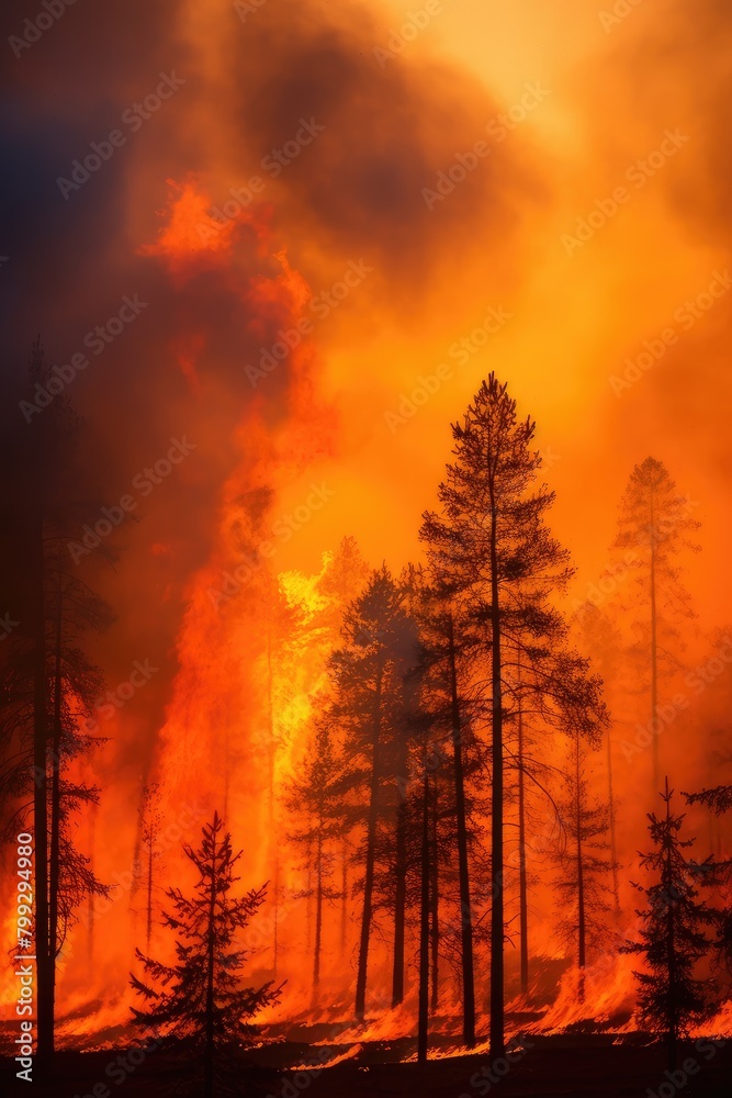 Explore the devastating aftermath of a forest fire, where the once lush foliage is reduced to charred remnants, forever altering the landscape. Explore the devastating aftermath of a forest fire, where the once lush foliage is reduced to charred remnants, forever altering the landscape.
