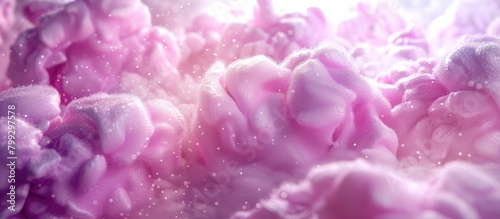 Delightful D Rendered Ube Cotton Candy A Modern Twist to a Classic Treat photo