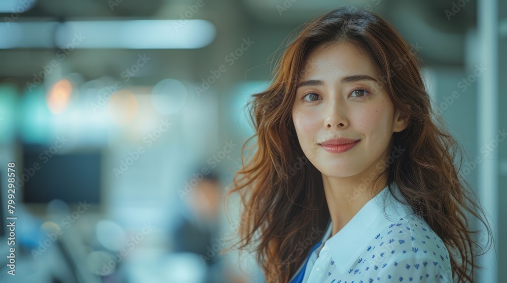 Photo portrait of a smiley businesswoman Photo portrait of a smiley businesswoman