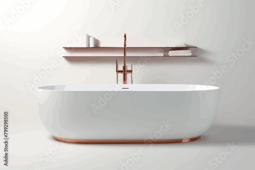 modern bathroom sink isolated on white background