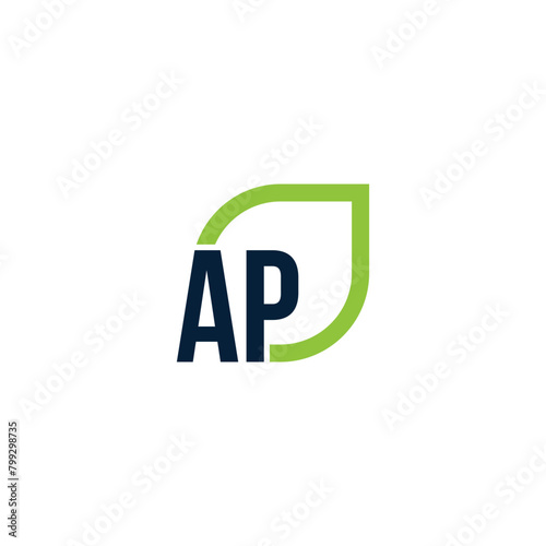 Free Download Initial AP logo grows vector, develops, natural, organic, simple, financial logo suitable for your company. - GFXLoad