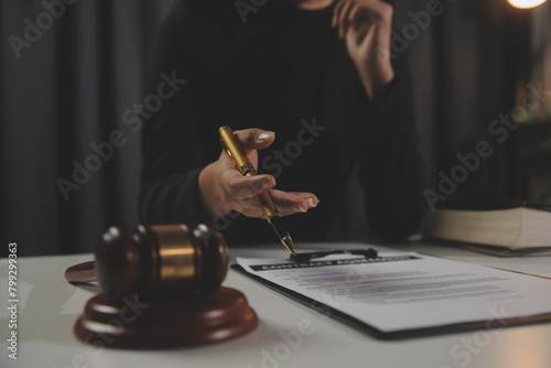 Law theme  gavel or mallet of the judge  lawyer enforcement officers  evidence-based cases taken into account in the court abount business  legislation.