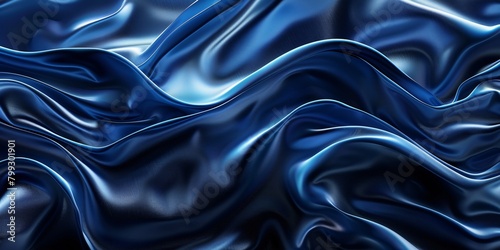 Sleek dark blue velvet abstract with subtle light blue highlights