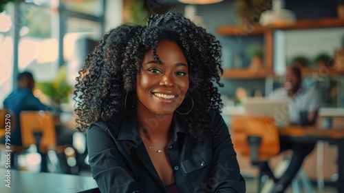 Portrait of confident, proud black woman and business boss crossed arms. Female entrepreneur, corporate executive, or empowered girl with smile, happiness, or startup vision