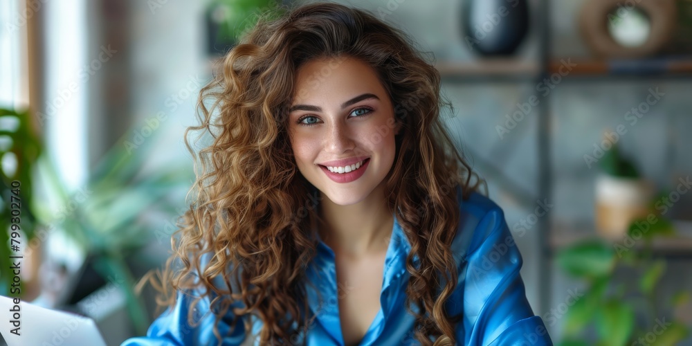 Fototapeta premium Delivery boxes, black lady shipping packages, online sales with supply chain, logistics, or courier in retail business. Women in retail sales or design store management for commercial export