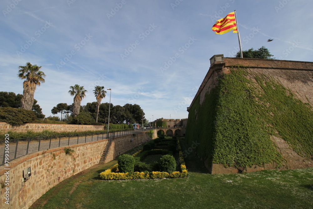 Fototapeta premium montjuic, barcelona, spain