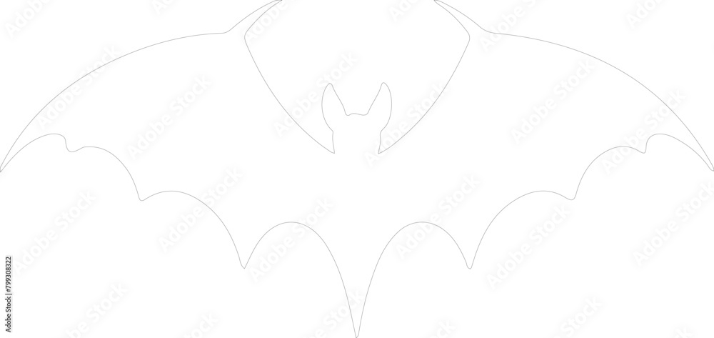 fruit bat outline fruit bat outline