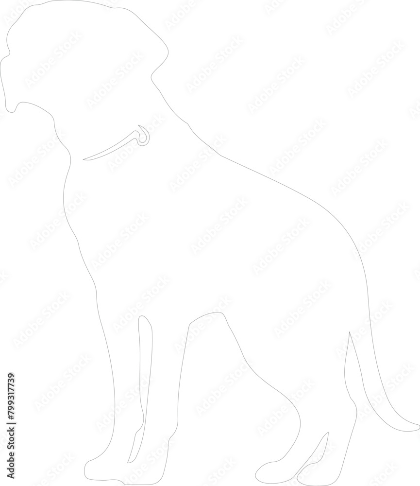 Obraz premium hound outline