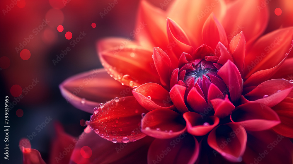 Red Dahlia, flower, nature, bloom, petals, garden, botanical, vibrant, flora, plant, close-up, beauty, vibrant red, macro, photography, floral, horticulture, colorful, blossom, summer, beautiful, red 