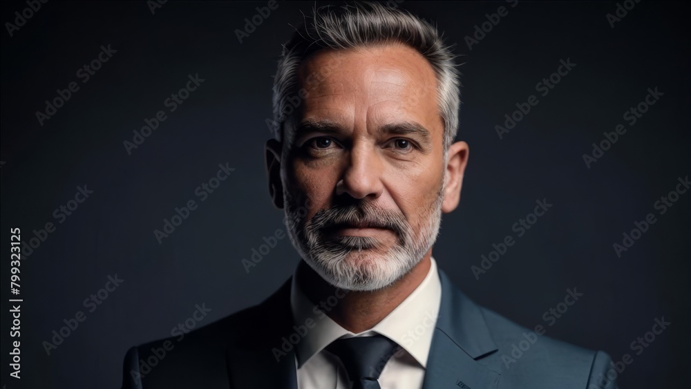 Adult man in a suit.