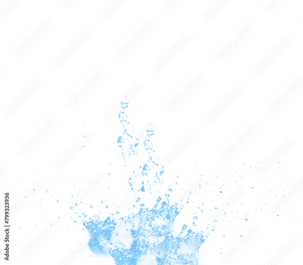 Captivating Water-Drop Splashing, water wave isolated on white background, water design element, drop, splash set, Transparent water splash and wave,