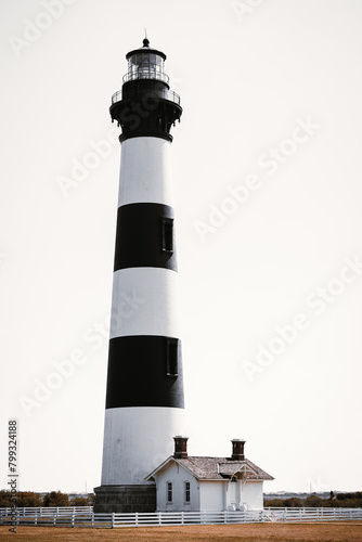 lighthouse on the coast of The outer banks North Carolina