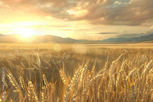 Across the globe, wheat is one of the most produced cereals, occupying more land than any other food crop. It is fed to cattle and consumed by humans. photo