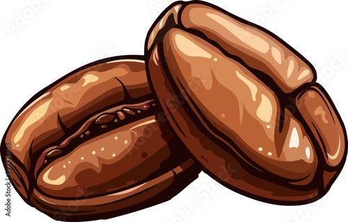 coffee bean clipart design illustration