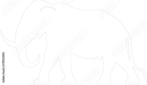 mastodon outline