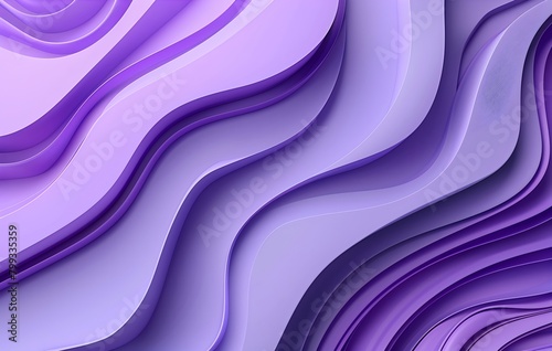   3D render of a purple abstract background with curved lines Modern wallpaper with a wave pattern Vector illustration In the style of stock photography  professional photography  highly detailed