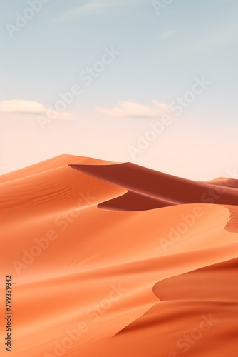 Serene Desert Dunes at Sunset