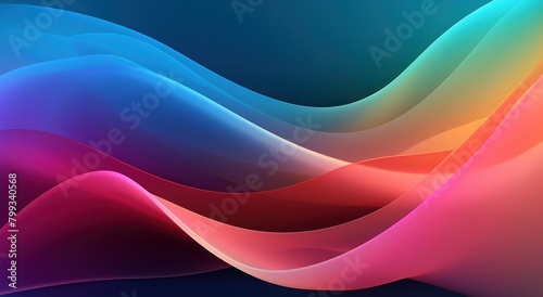 Vibrant Abstract Color Waves Background