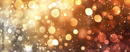 Blurred background of rainwater dripping and forming abstract sparkles