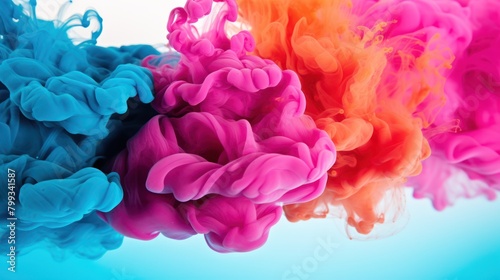 Vibrant Color Explosion in Water