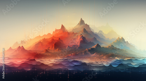 Sunrise over the mountains #799341734