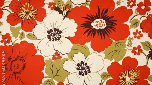 Vibrant Floral Pattern Background