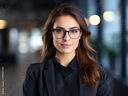 Confident Businesswoman in Modern Office photo