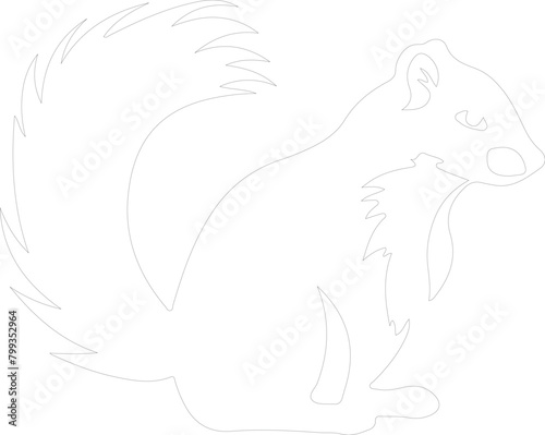skunk outline