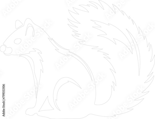skunk outline