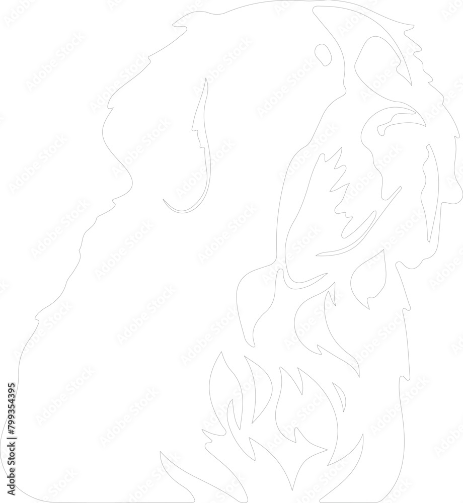 St. Bernard outline St. Bernard outline