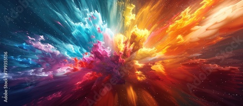 Vibrant Revelation A Dynamic D Color Explosion