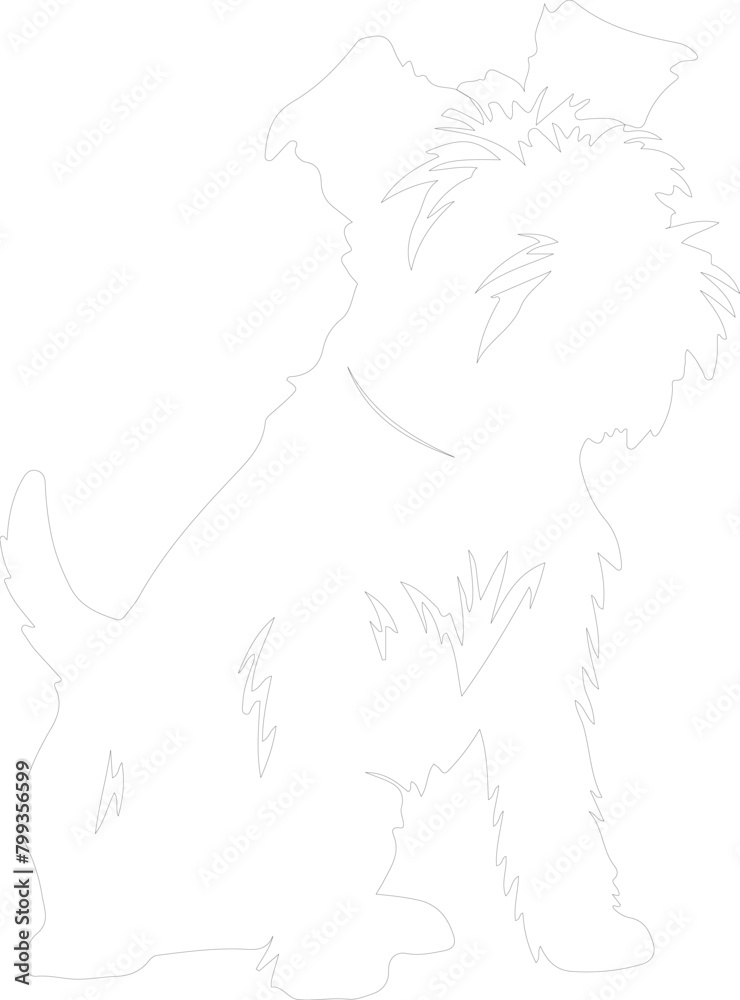 terrier outline terrier outline