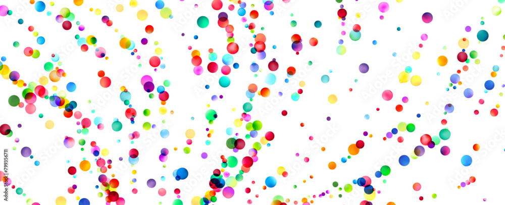 A vivid shower of rainbow-colored bubbles cascading diagonally, creating a lively and effervescent pattern on a white background. A vivid shower of rainbow-colored bubbles cascading diagonally, creating a lively and effervescent pattern on a white background.
