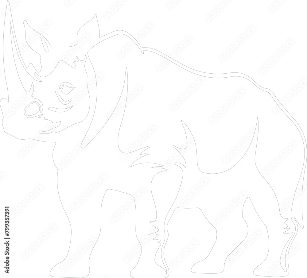 Obraz premium Torosaurus outline