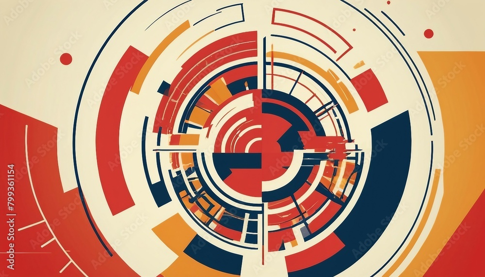 Dynamic Constructivism: Background Featuring Industrial Motifs and Dynamic Shapes Dynamic Constructivism: Background Featuring Industrial Motifs and Dynamic Shapes
