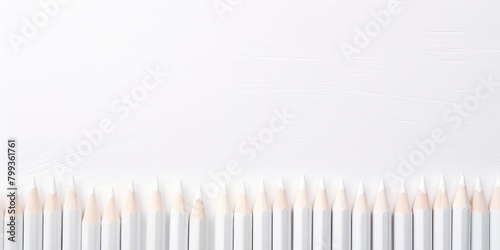 White crayon drawings on white background texture pattern with copy space for product design or text copyspace mock-up template for website banner  
