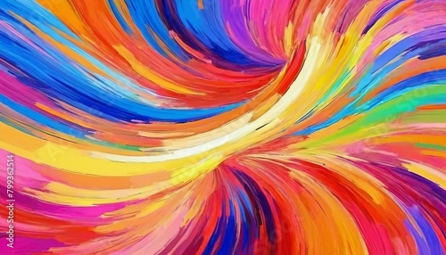 Energetic Impressionism  Abstract Background with Vibrant Colors and Dynamic Brushstrokes