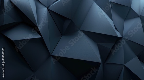 blue technology concept background. Molecules technology with polygonal shapes AI generated