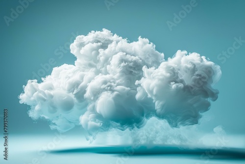 Blue and white cloud photo