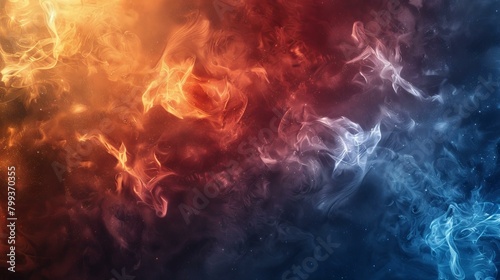 Fire and ice abstract background © Adobe Contributor