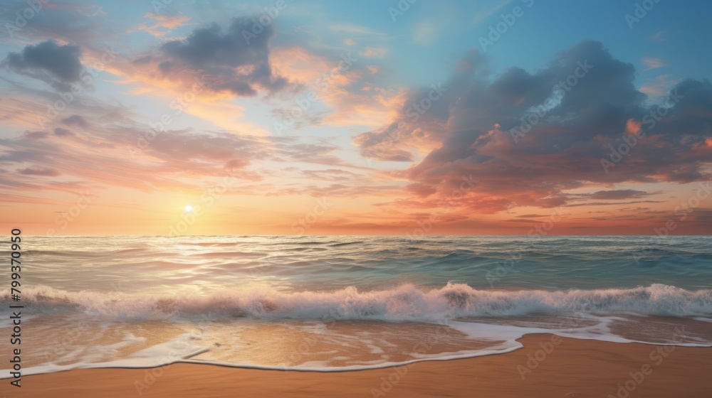 Tranquil evening at seaside Tranquil evening at seaside