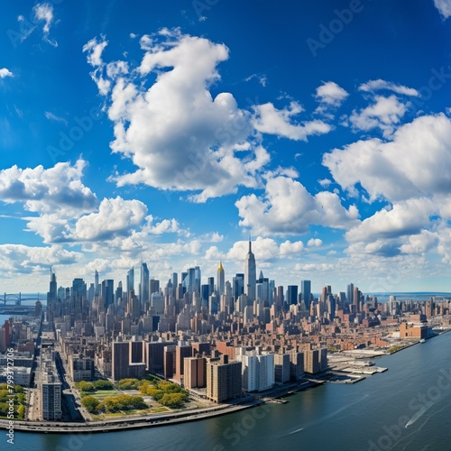 New York Cityscape with East River and Brooklyn in the foreground photo