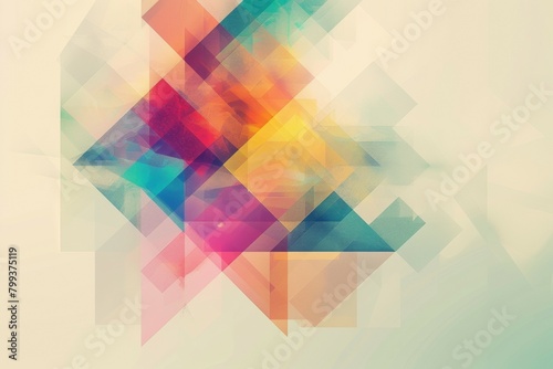 A colorful abstract design with a white background. Risograph effect, trendy riso style