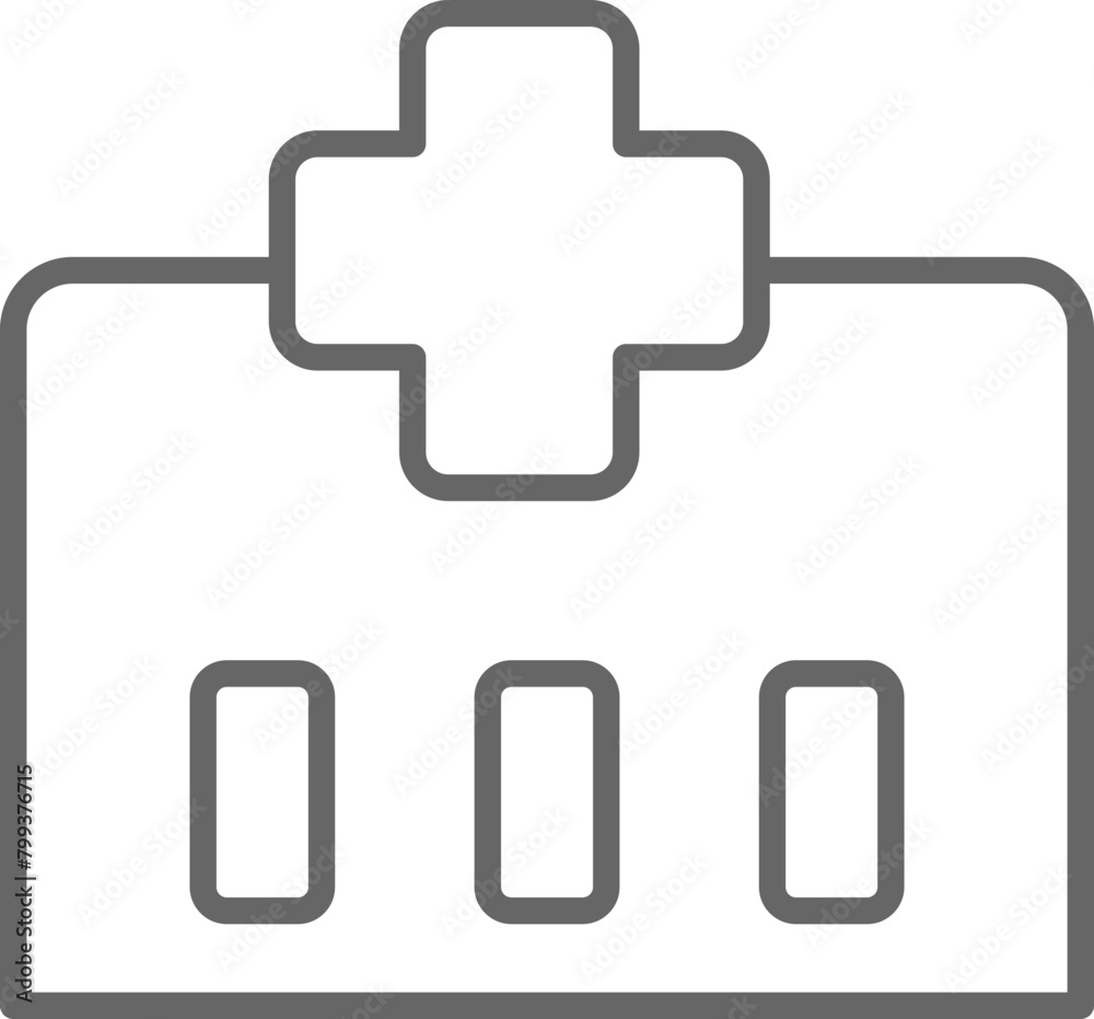 Obraz premium Hospital icon 