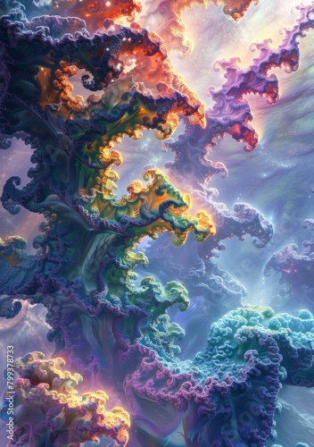 Colorful Fractal Tree